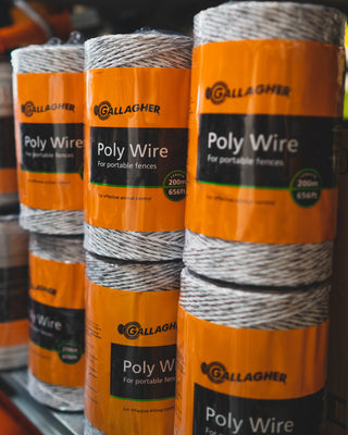 Gallagher Polywire 6 Strand 200M White