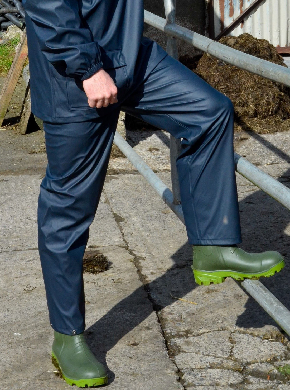 Farmtrak PU Parlour Trousers Navy