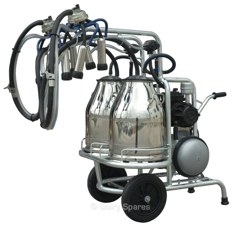 Twin Mobile/portable Oil run Milking unit