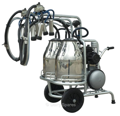 Twin Mobile/portable Oil run Milking unit