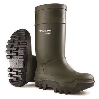 Dunlop Purofort Thermo Plus Safety Green Wellington