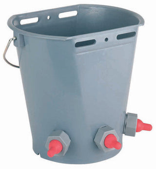 Lamb Feeding Bucket C/w 3 Teats & Holders