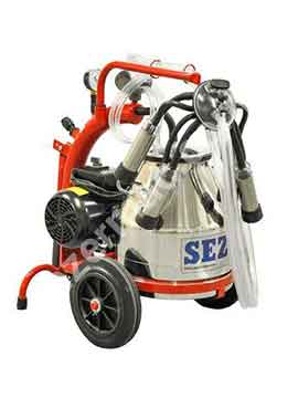 Sezer Mini Portable Milking Machine - Single cluster for Cows