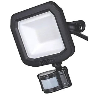 LUCECO CASTRA SMART OUTDOOR LED FLOODLIGHT WITH PIR SENSOR BLACK 20W 2000LM