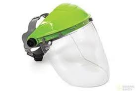 GREEN BROWGUARD AND VISOR SET