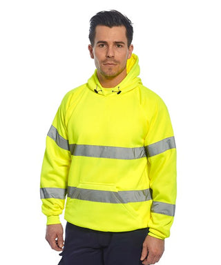 Hi-vis hooded sweatshirt